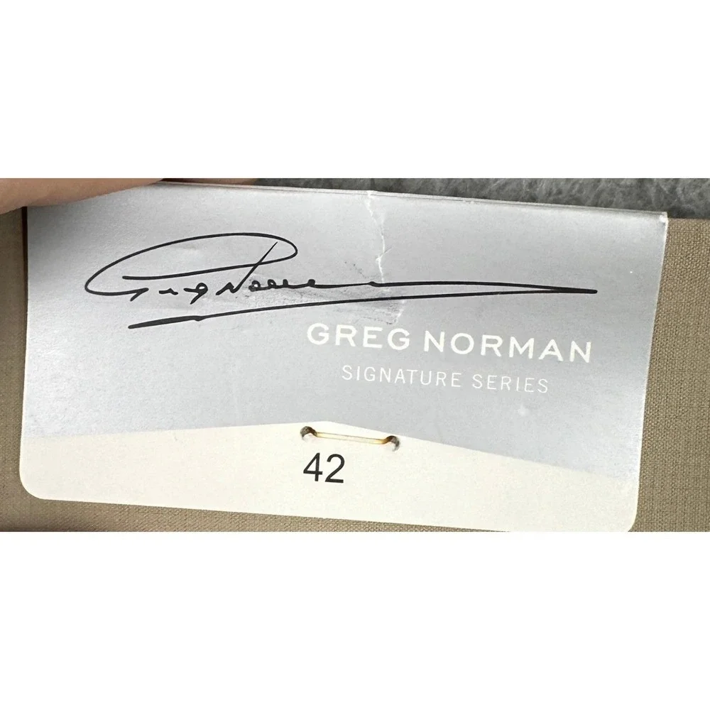 NEW Greg Norman Shorts Mens 42 Tan Beige Signature Series Golf Chino Stretch